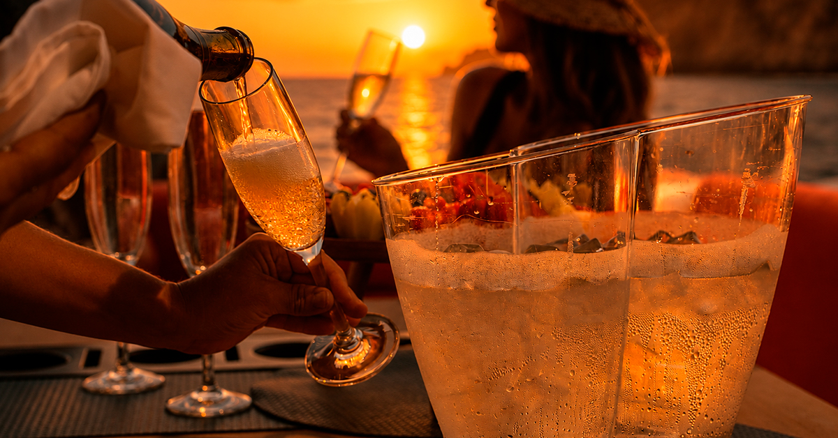 copa de cava eclipse solar ibiza
