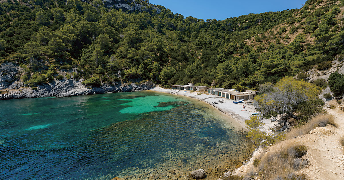 playa ibiza cala llentrisca