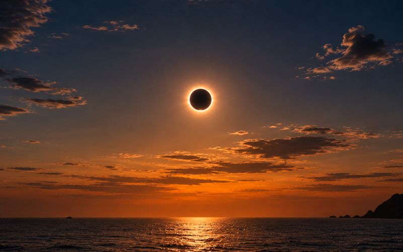 Eclipse solar desde barco en Ibiza